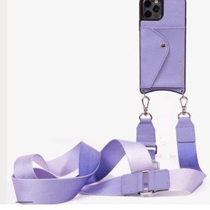 Bandolier IPhone 13 Pro Ombré Crossbody Bandolier in Lavender/Silver